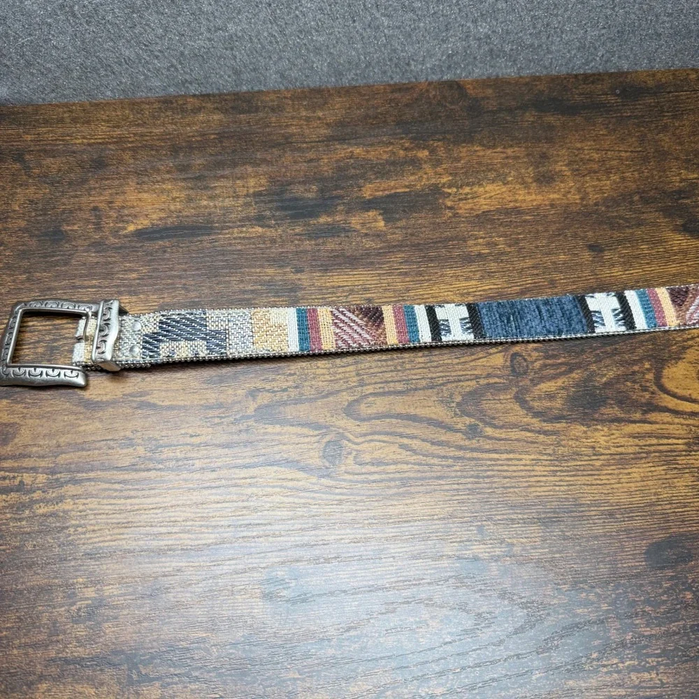 Elite Fresno California Southwestern Woven Patchwork Belt Size Large Western
